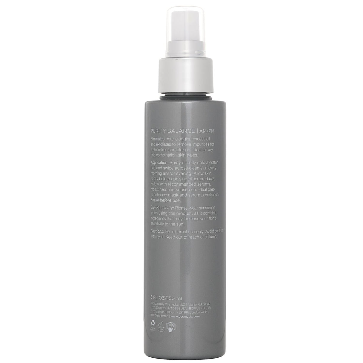 CosMedix Purity Balance Exfoliating Prep Toner 150ml/5oz