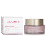 Clarins Multi-Active Day Cream for dry skin, featuring antioxidants to combat fine lines and enhance hydration for a youthful glow.