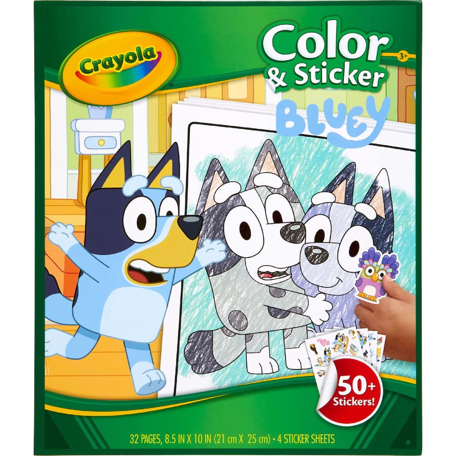 Crayola Colouring Book Color & Sticker Bluey