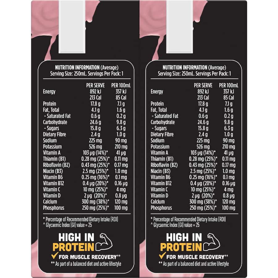 Sanitarium Up & Go Liquid Breakfast Strawberry Protein - 6 x 250mL