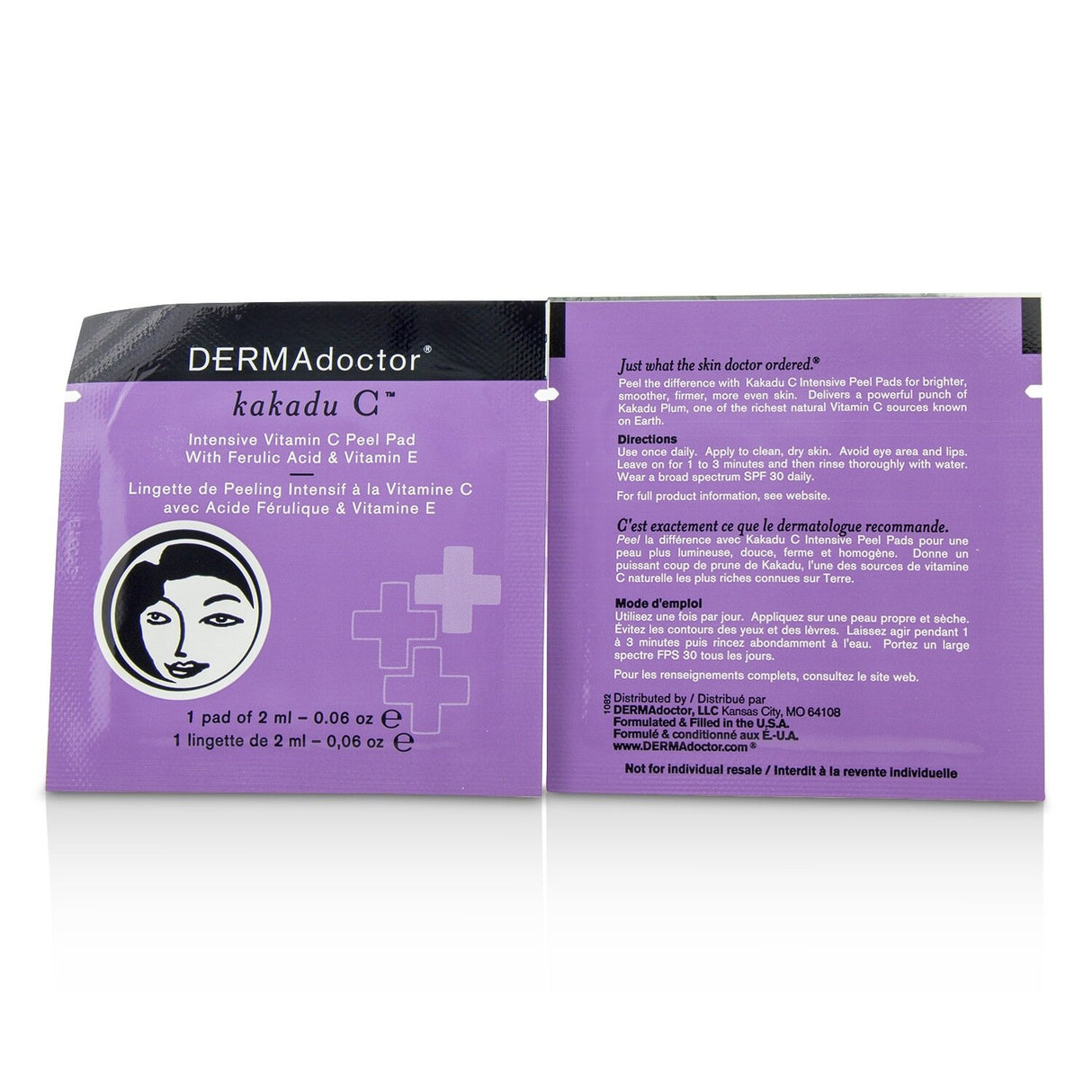 Intensive Vitamin C peel pads with Kakadu plum, AHA/BHA, and antioxidants for brighter, smoother, and healthier skin.