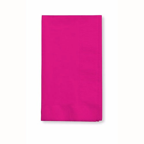Hot Magenta Dinner Napkins - Pack of 50