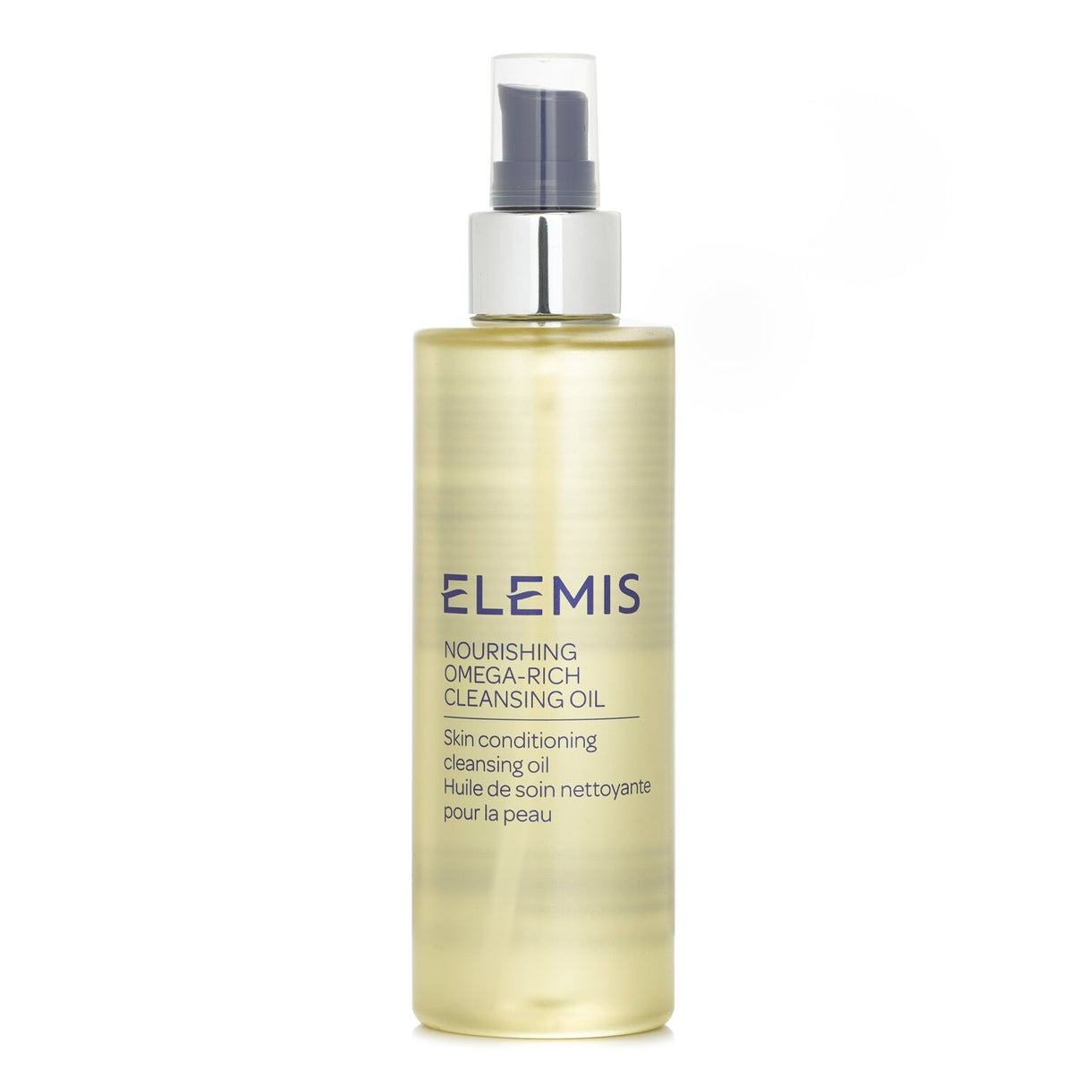 Elemis Nourishing Omega-Rich Cleansing Oil in 195ml, transforms to milky lather, removes impurities, nourishes skin with Omega-9.