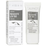 Guinot Newhite Brightening UV Shield SPF50 sunscreen, brightens skin and protects against UV damage, suitable for all skin types.