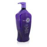 Luxurious 1000ml silk-infused shampoo that cleanses, hydrates, and strengthens all hair types for soft, shiny results.