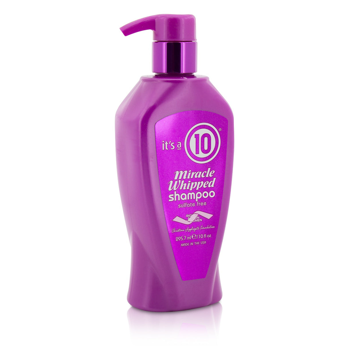 It's A 10 Miracle Whipped Shampoo in a 295.7ml bottle, a sulfate-free formula for deep cleansing and hair repair.