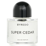 Byredo Super Cedar Eau De Parfum Spray, a 50ml woody floral scent with rose, cedar, vetiver, and musk for all occasions.