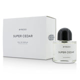 Byredo Super Cedar Eau De Parfum: a unisex woody floral fragrance with rose, cedar, vetiver, and musk for all occasions.