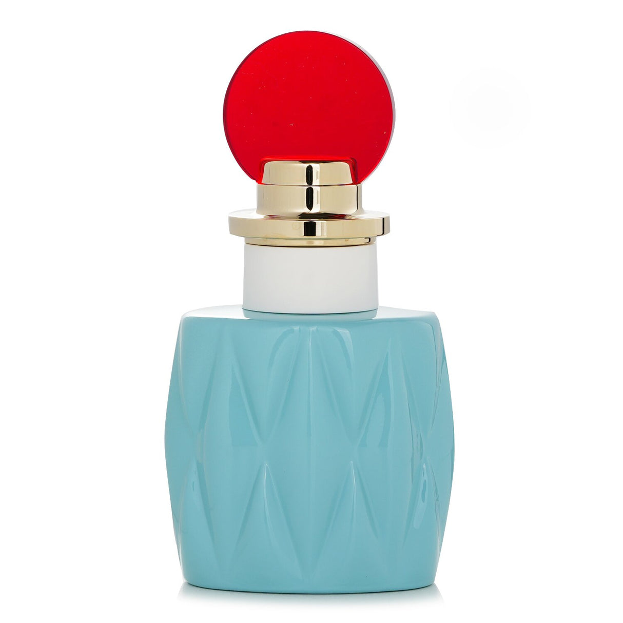 Miu Miu Eau De Parfum Spray in a luxurious flacon; floral green notes evoke modern sophistication and charm.