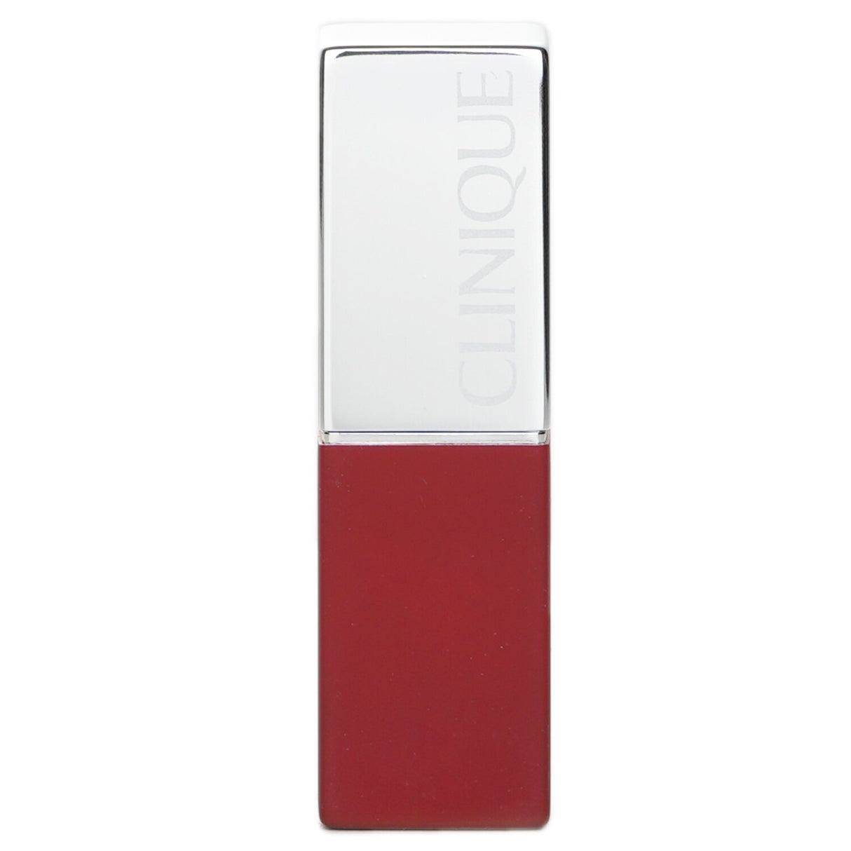 Clinique Pop Matte Lip Colour + Primer in #02 Icon Pop offers vibrant color, built-in primer, and an all-day velvet-matte finish.