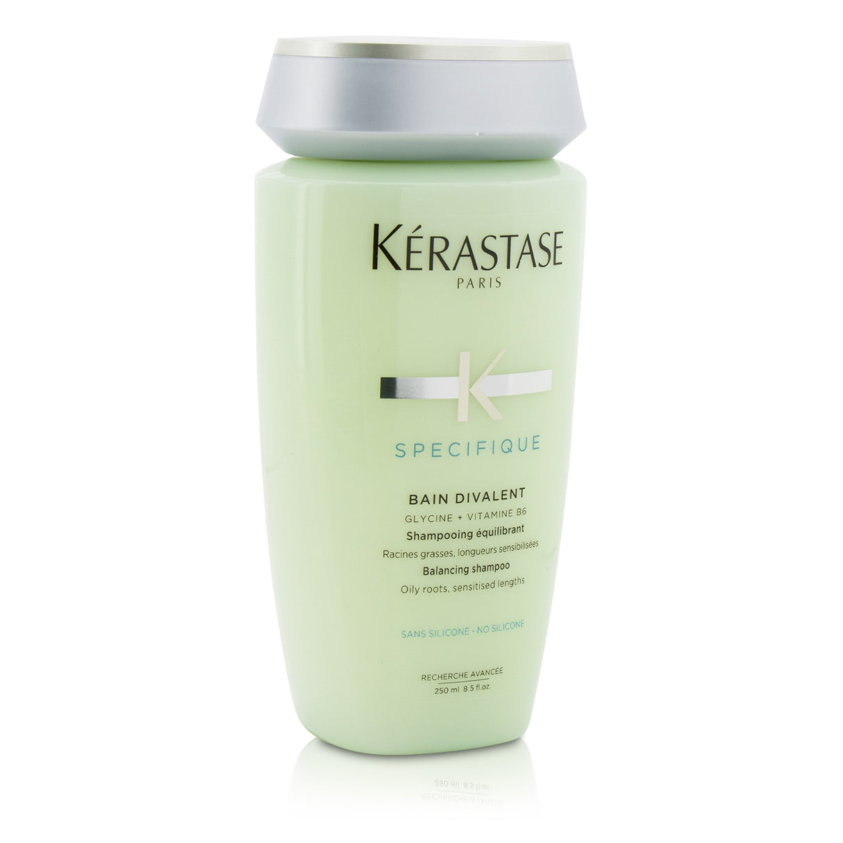 Kerastase Specifique Bain Divalent Balancing Shampoo, 250ml, for oily roots and sensitised lengths, purifies and nourishes hair.