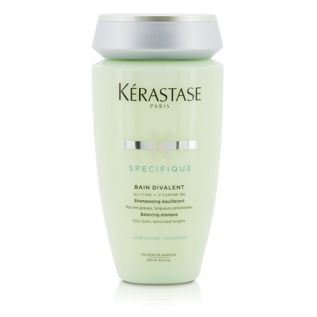 Kerastase Specifique Bain Divalent Balancing Shampoo for oily roots and sensitised lengths, purifies and nourishes hair.