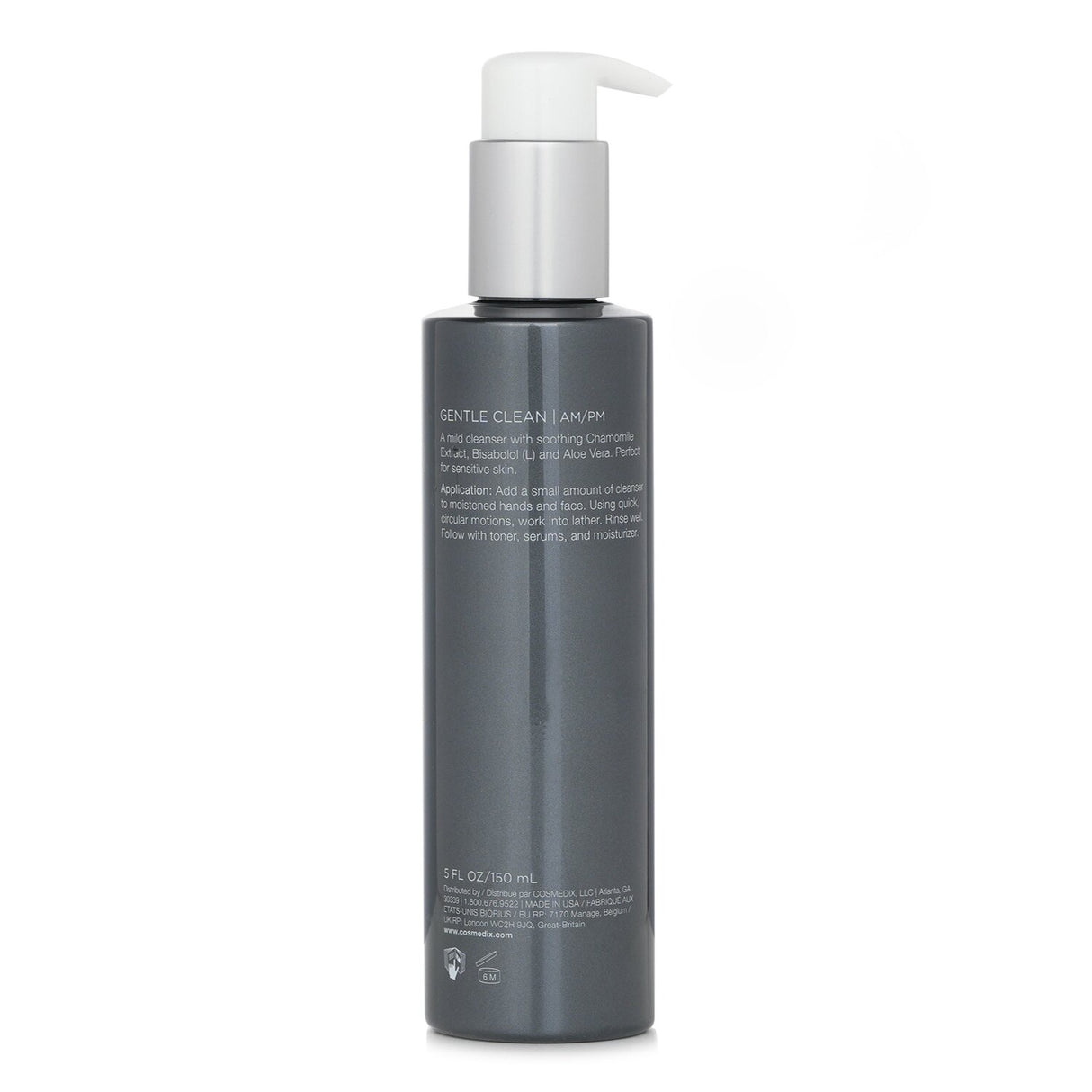 Gentle sulfate-free cleanser for sensitive skin, infused with Shea Butter and Aloe Vera for hydration and balance.