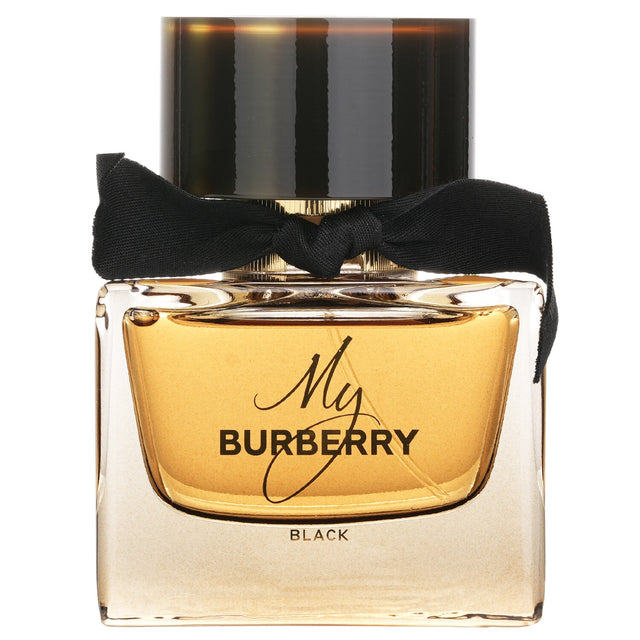 Burberry My Burberry Black Eau De Parfum, 50ml, features jasmine, candied roses, and patchouli—a warm, elegant fragrance.