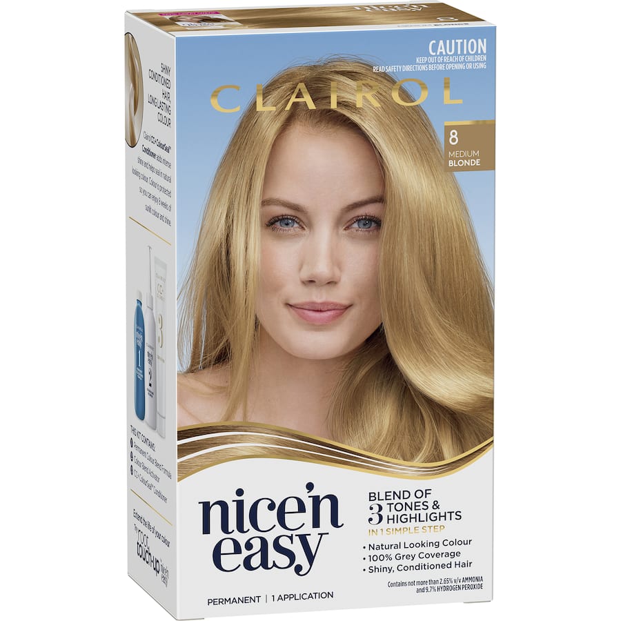 Clairol Nice N Easy Hair Colour Medium Blonde 8 - 1pack