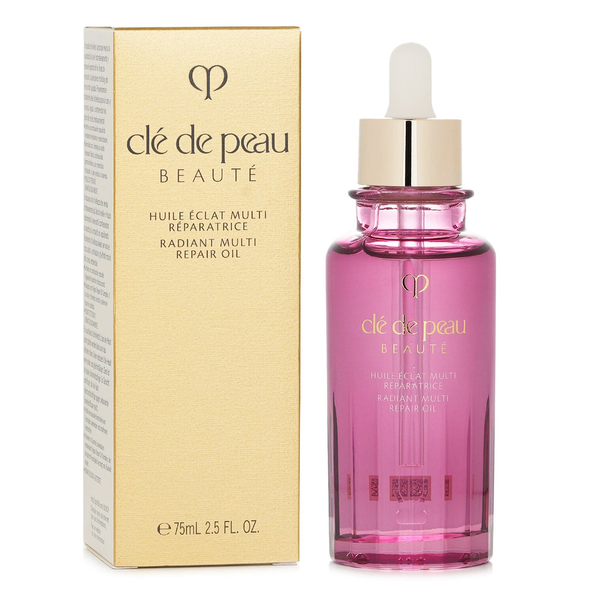 Luxurious Cle De Peau Radiant Multi Repair Oil for face, body, and hair, providing hydration and youthful radiance.