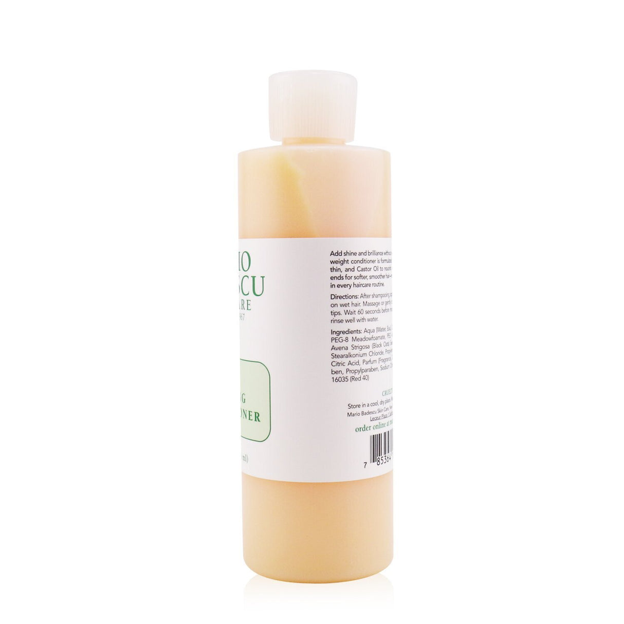 Mario Badescu Hair Rinsing Conditioner in an 8oz bottle, designed for all hair types to detangle, smooth, and enhance shine.