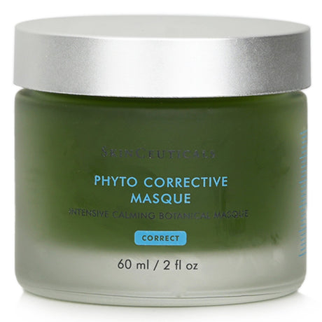 SkinCeuticals Phyto Corrective Masque in a 60ml tube, a soothing botanical facial mask for hydration and skin recovery.