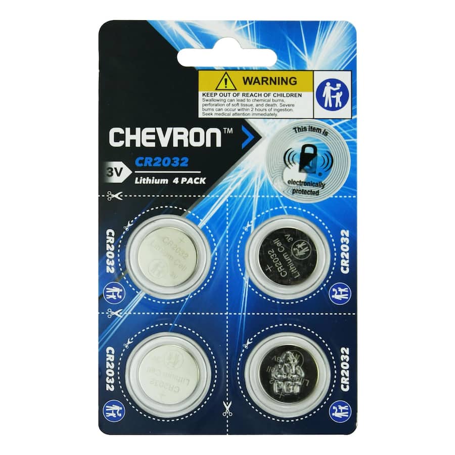 Chevron Lithium Battery Cr2032 4pack