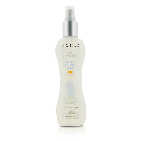 BioSilk Silk Therapy Beach Texture Spray for creating soft, shiny beach waves with silk proteins and herbal extracts.