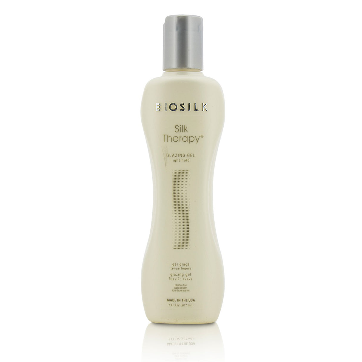 Light-hold sculpting gel for shiny, body-full hair; paraben-free formula for effortless styling and natural softness.