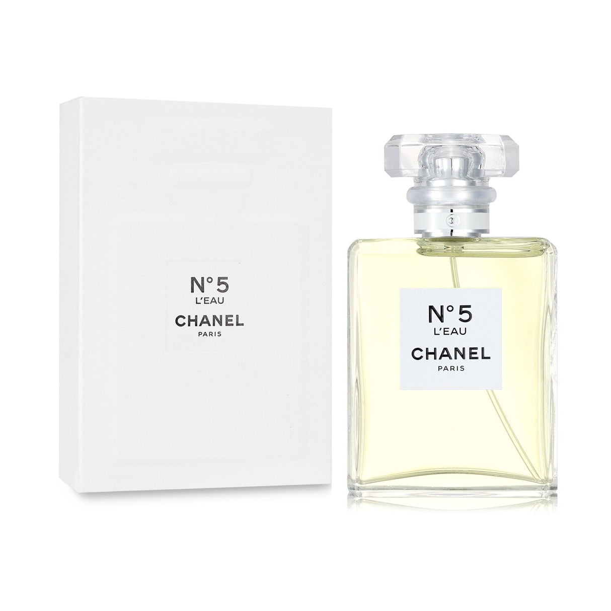 Chanel No.5 L'Eau Eau De Toilette Spray, 50ml, offers a fresh, floral fragrance for modern women, perfect for daily wear.