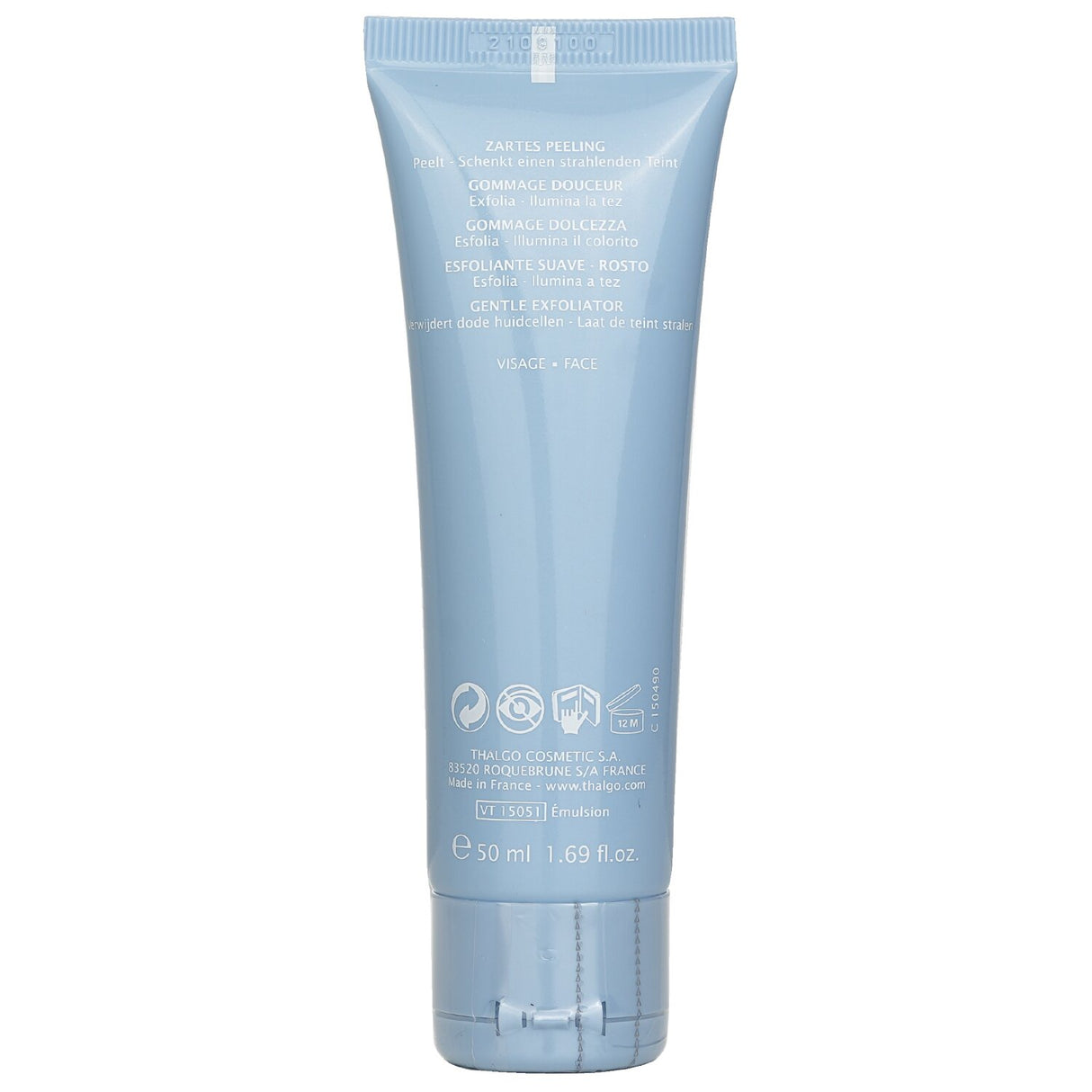 Thalgo Gentle Exfoliator for dry skin with jojoba beads, nourishes and smooths for a radiant, hydrated complexion.