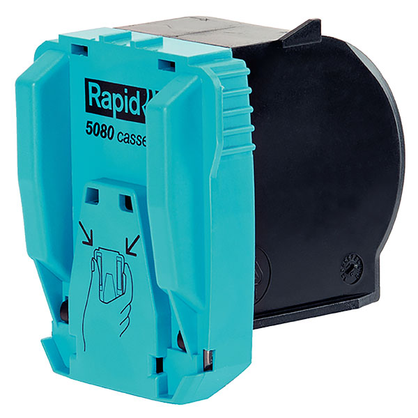 Rapid Staple 5080 cartridge holding 5000 staples, designed for easy loading in 5080E electric stapler for effortless stapling.