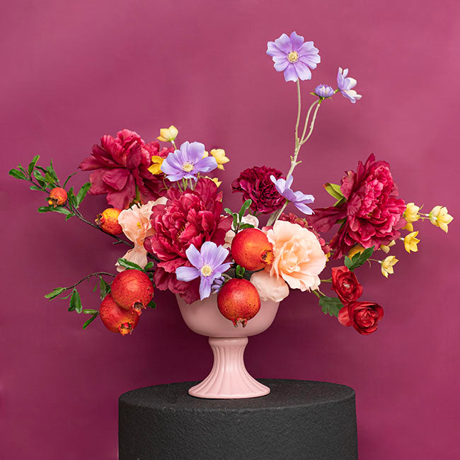 Ceramic Compote Charlotte Vases Light Pink