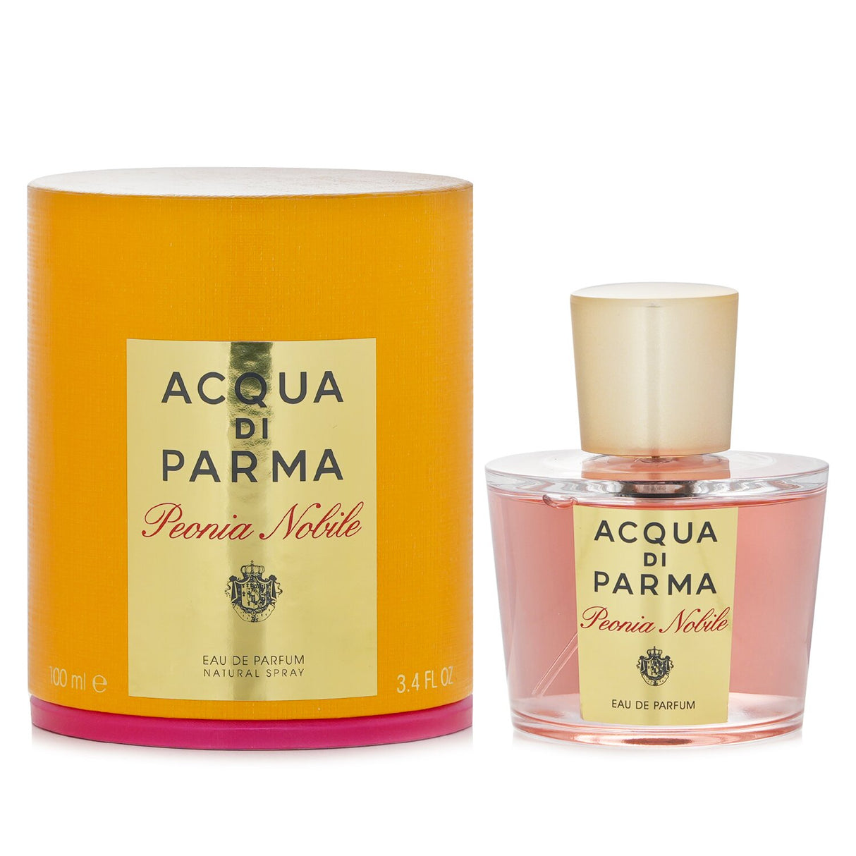 Elegant 100ml Acqua Di Parma Peonia Nobile Eau De Parfum featuring floral notes of peony, raspberry, and musk for modern women.