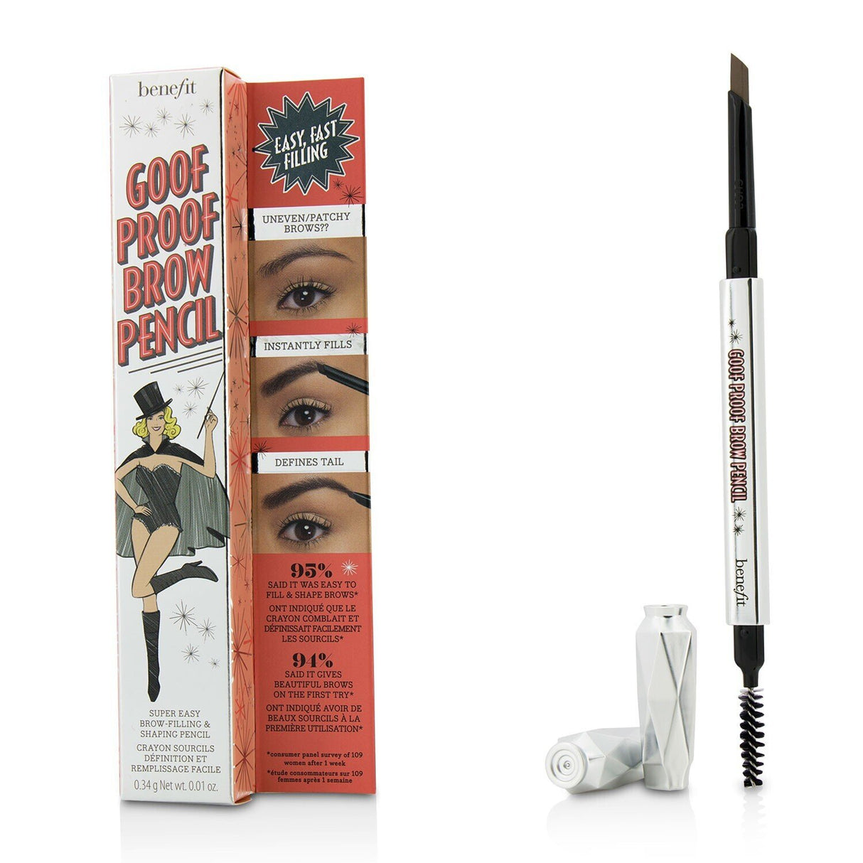 Benefit - Goof Proof Brow Pencil - # 2 (Light)  - 0.34g/0.01oz