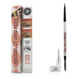 Ultra-fine brow pencil in #4 (Medium) with a waterproof formula for natural, defined brows and dual-end design for easy use.