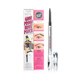 Benefit Goof Proof Brow Pencil in #4 Medium, featuring a non-sharpen tip, waterproof formula, and built-in spoolie brush for easy brow shaping.