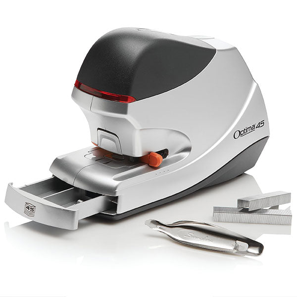 Rexel Stapler Optima 45 Elec Silv/Blk