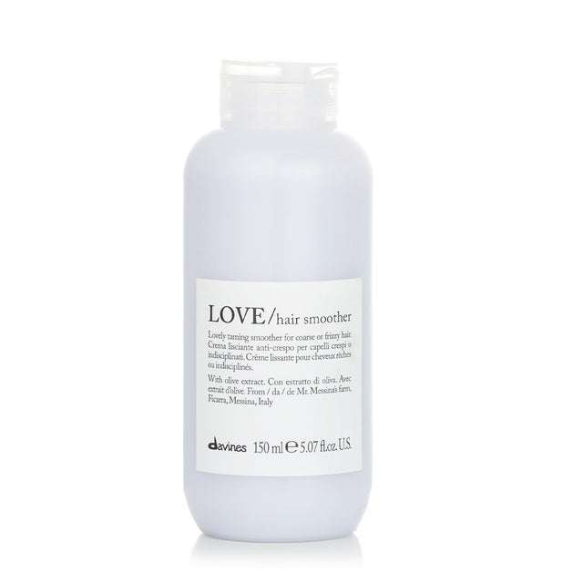 Smoothing leave-in treatment for coarse, frizzy hair enriched with olive extract for nourishment and shine.