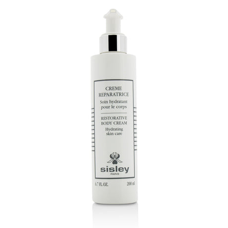 Luxury Sisley Restorative Body Cream in 200ml, enriched with Jioh and Carrot for intense hydration and soothing comfort.