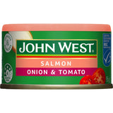 John West Salmon Onion & Tomato Tear tab can 95g
