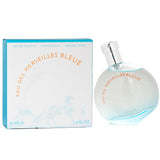 Hermes Eau Des Merveilles Bleue 50ml spray features a soothing aquatic scent with patchouli and woody notes, perfect for spring.