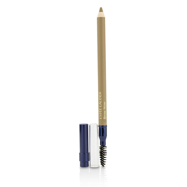 Estee Lauder Brow Now Pencil in #01 Blonde, dual-ended, water-resistant, lasting color for perfectly defined brows with spoolie brush.