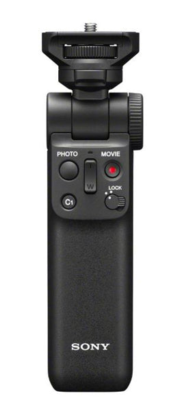 Wireless shooting grip for Sony cameras with ergonomic design, remote controls, and dust/moisture resistance for stable photography.