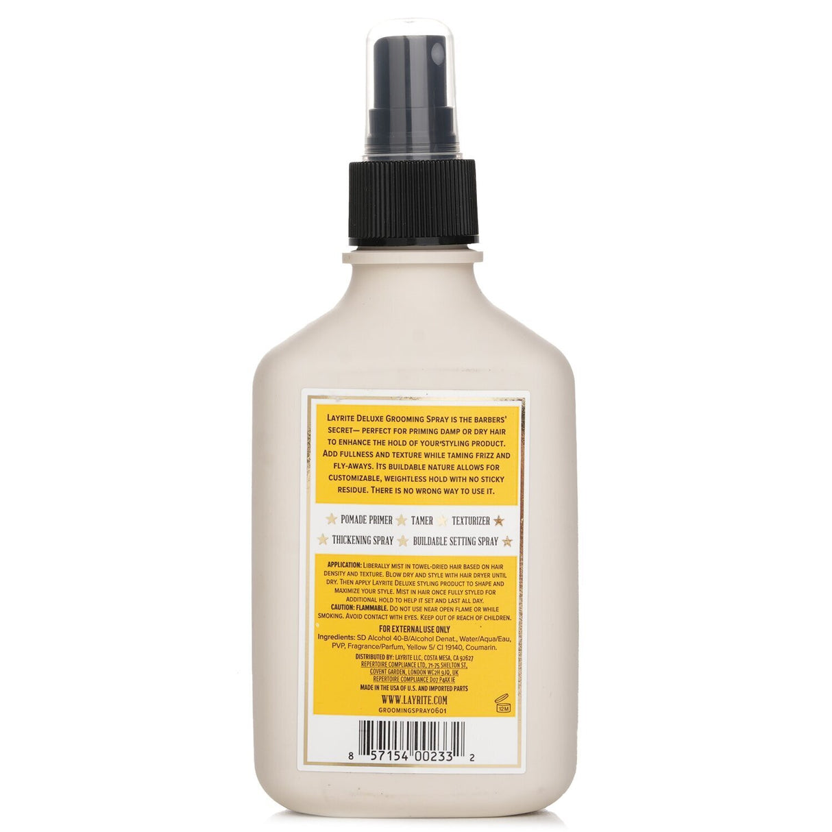 Layrite Grooming Spray (Pomade Primer, Thickening Spray, Weightless Hold) 200ml/