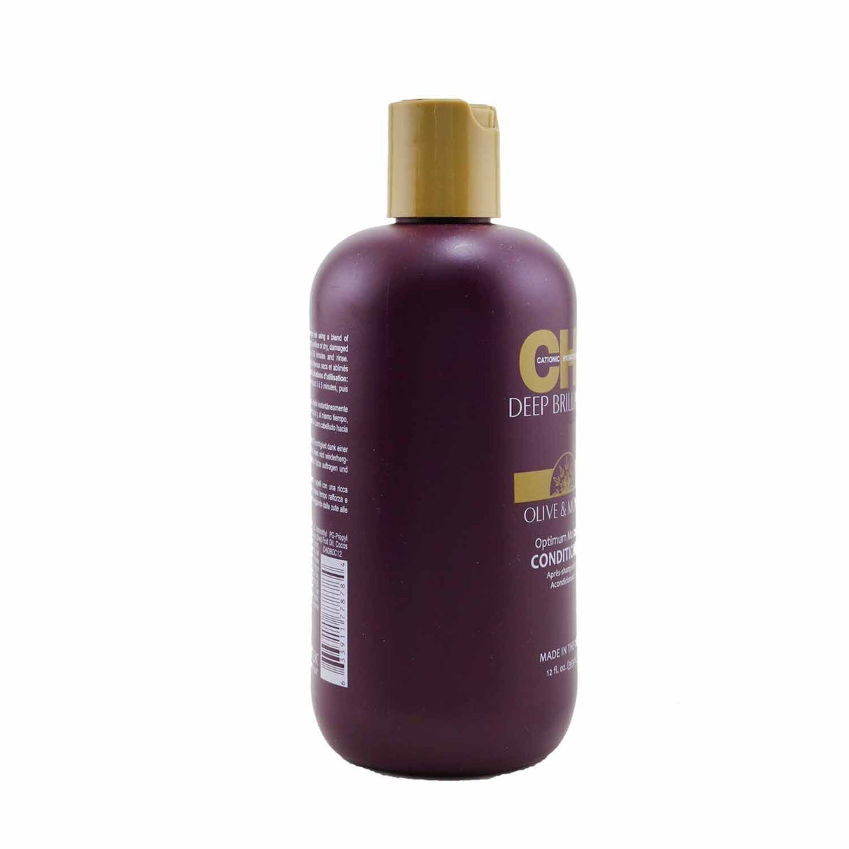 CHI Deep Brilliance Conditioner: 12oz formula with Olive and Monoi oils for soft, hydrated, and manageable hair.