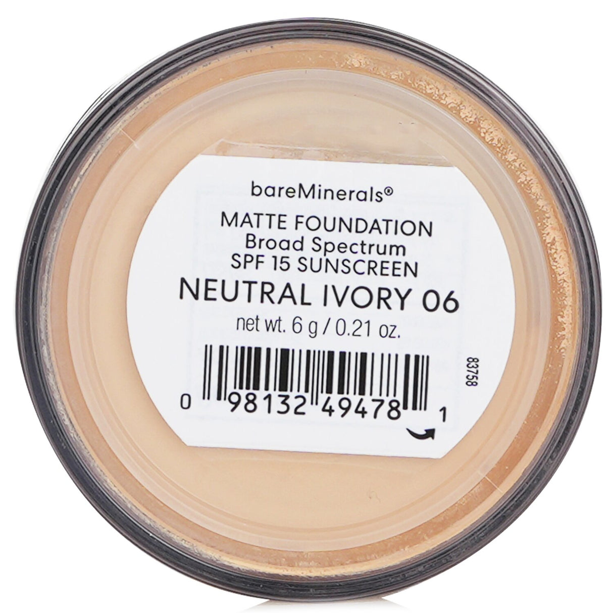 BareMinerals BareMinerals Matte Foundation Broad Spectrum SPF15 - Neutral Ivory