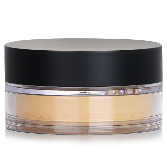 Lightweight mineral foundation in Golden Beige, providing flawless coverage with SPF15 and improving skin texture over time.