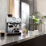 De'Longhi La Specialista Arte coffee machine with sensor grinding, active temperature control, and versatile milk frothing options.