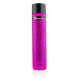 Color-lock conditioner with rose and almond oil for vibrant, healthy hair; soothes scalps and prevents breakage.