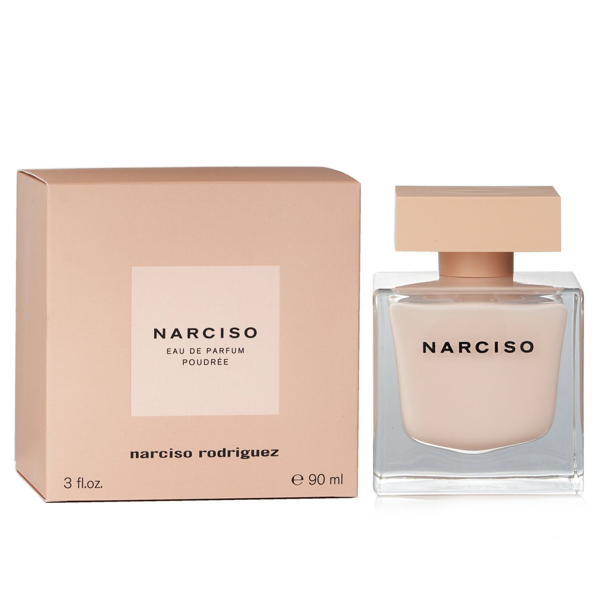 Elegant 90ml Narciso Poudree Eau De Parfum, featuring floral and woody notes for versatile contemporary women.