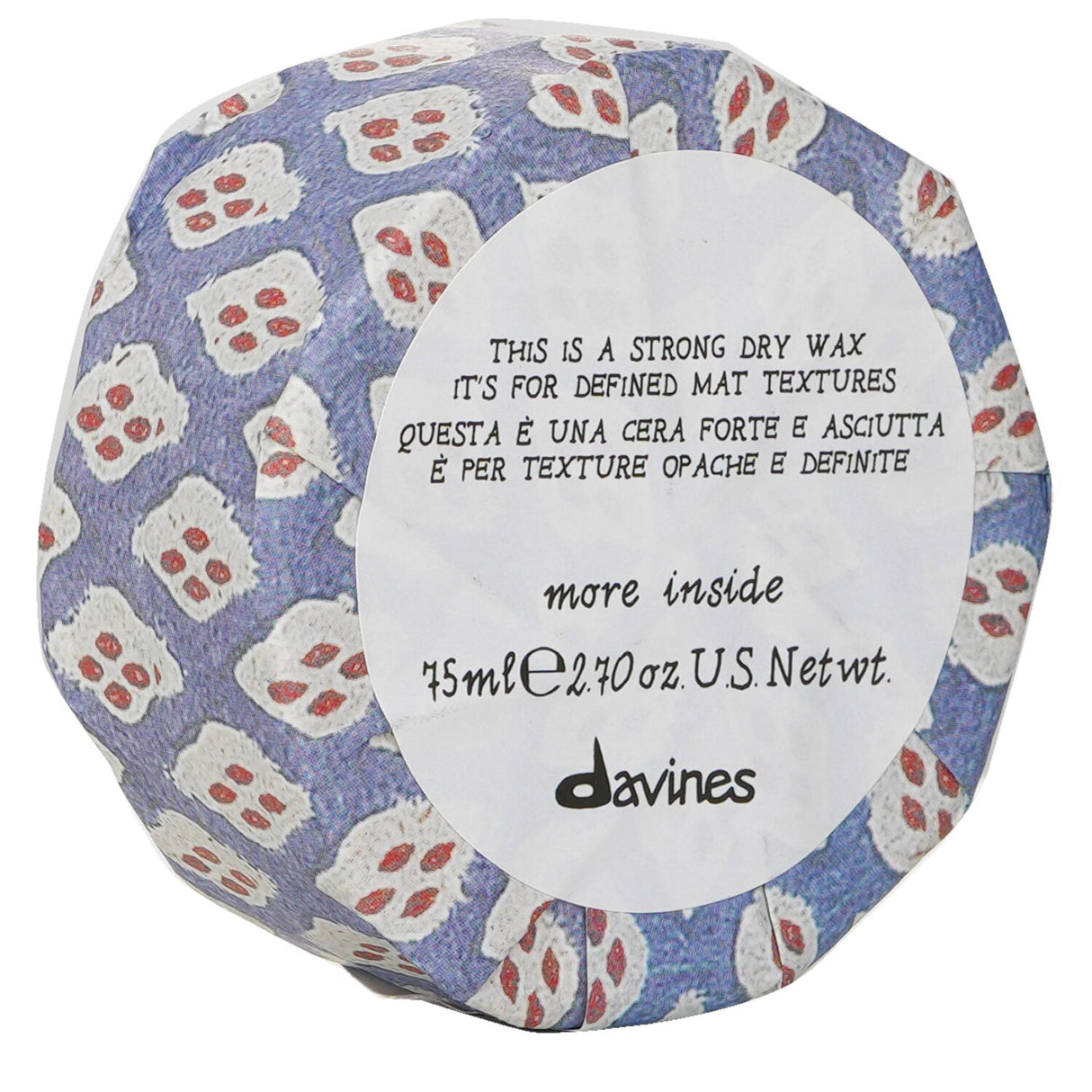 Davines More Inside This Is A Strong Dry Wax (For Defined Mat Textures) 75ml/2.6