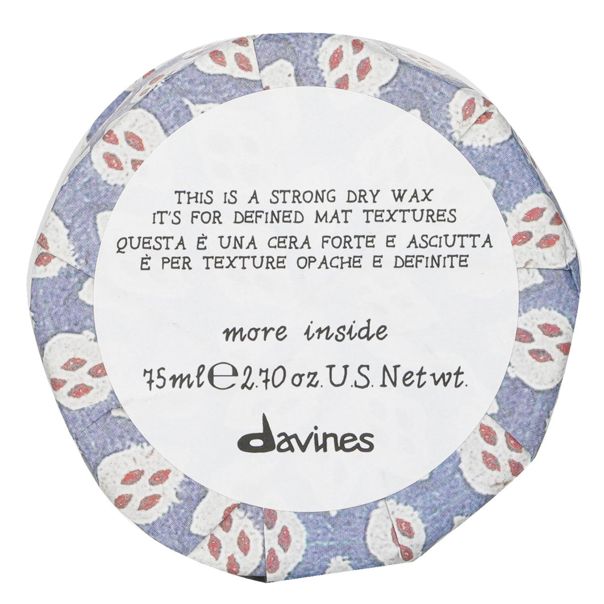 Davines More Inside This Is A Strong Dry Wax (For Defined Mat Textures) 75ml/2.6