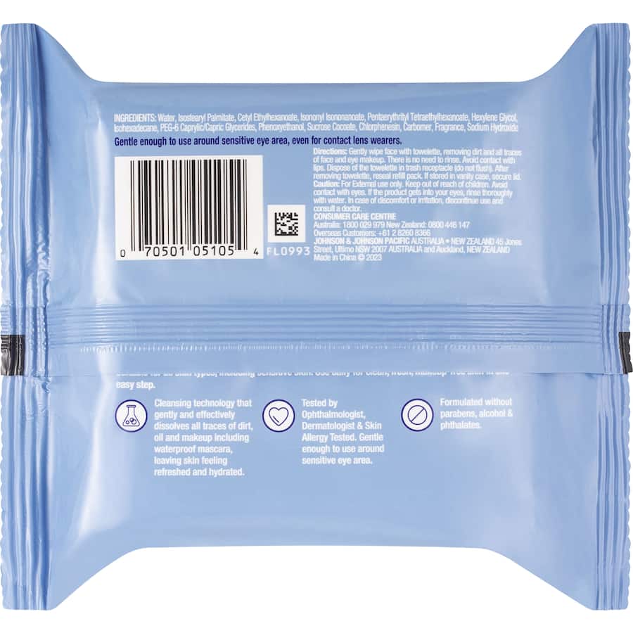 Neutrogena Facial Wipes Cleansing Towelettes 25pack